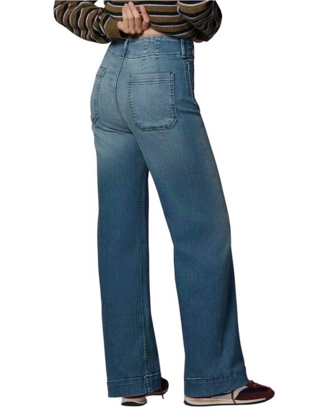 Anthropologie Maeve Colette Jeans 29 High Rise Cropped Wide Leg Baggy Stretch - Picture 3 of 10